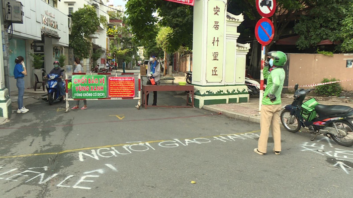 Thành phố Hồ Chí Minh: Từ trung tuần tháng 7/2021, TP Hồ Chí Minh đã thiết lập nhiều khu vực "vùng xanh không dịch". (Ảnh: Vietnamnet)