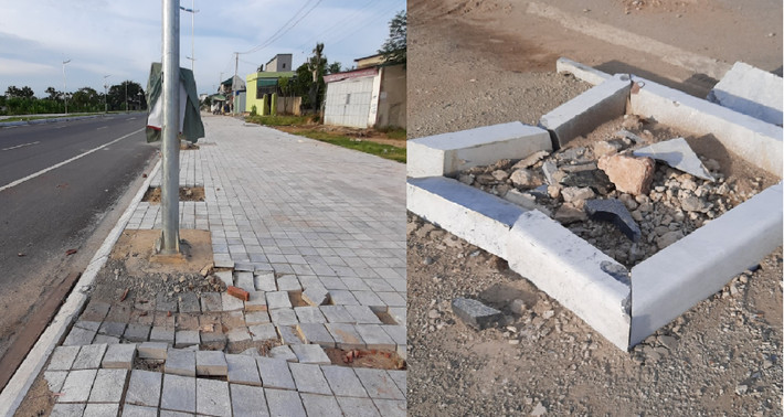 Dự án được khởi công từ tháng 2/2017 và hoàn thành thông xe kỹ thuật vào tháng 4/2021 (4 năm) nhưng chất lượng công trình vẫn đang là dấu hỏi.
