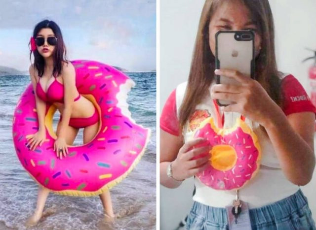 Mua phao bơi nhận được phiên bản mô hình.
