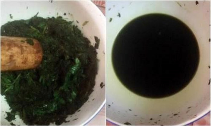 3. Đắp mặt nạ bằng lá tía tô: Giã nát lá tía tô rồi đắp lên mặt, đợi khoảng 20 phút rồi rửa lại với nước ấm. Sau khi giã nhuyễn lá tía tô, vắt lấy nước cốt trộn với mật ong hoặc dầu dừa hay dầu oliu đều được.