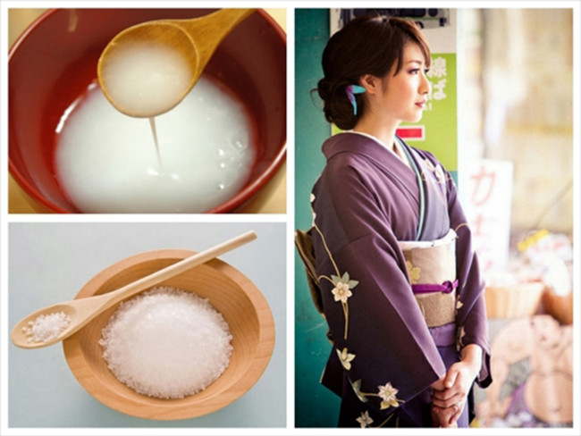 1. Làm trắng da: Dùng 1 ít nước cơm rồi thoa lên mặt mỗi ngày sẽ giúp loại bỏ đi những bụi bẩn cũng như làm mờ các đốm nâu trên mặt rất hiệu quả. Ảnh: AmadoraSpa.vn.