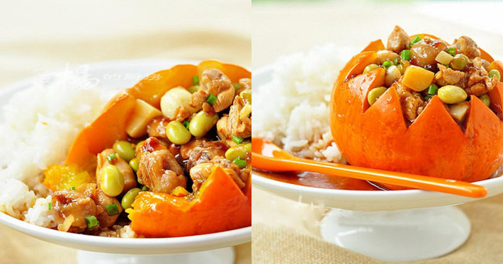 Trong quá trình hấp, hầm bạn có thể nêm thêm gia vị nếu cần. Khi gà chín, bạn lấy nguyên quả bí đỏ ra đặt lên đĩa hoặc múc ra đĩa, trang trí bằng rau mùi. Ảnh: Vietgiaitri.com.