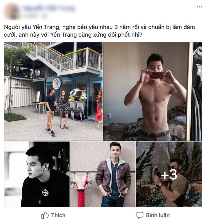 Thông tin và hình ảnh của "tình tin đồn" của cựu thành viên nhóm Mây Trắng cũng được lan truyền.