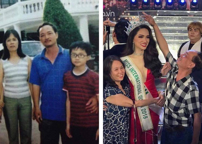 Đăng bức ảnh trước khi chuyển giới bên cạnh hình ảnh đăng quang ngôi vị Hoa hậu Chuyển giới Quốc tế 2018, Hương Giang từng truyền đi thông điệp: "Hãy tin rằng điều gì cũng có thể xảy ra trong cuộc sống này, chỉ cần bạn có niềm tin và nỗ lực cho niềm tin đó!"