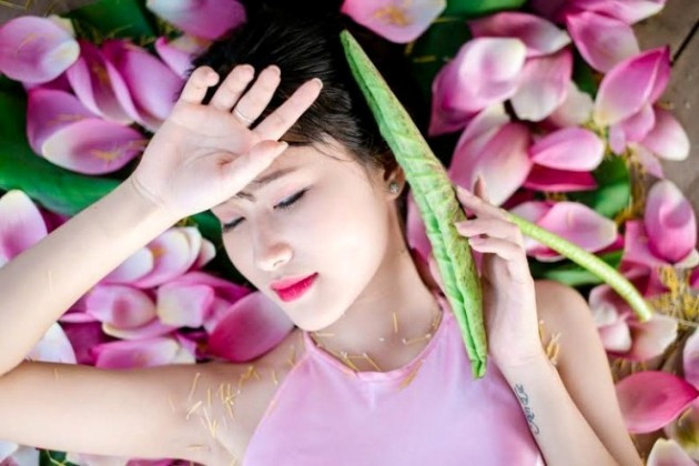 Kim Cúc là một trong những gương mặt nữ sinh trường Nguyễn Bỉnh Khiêm hiện được chú ý nhiều nhất.