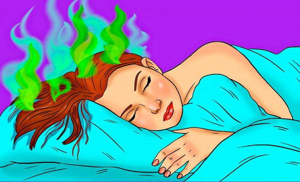 Để tóc ướt đi ngủ gây gàu. Tóc bị ẩm sẽ khiến vi khuẩn và nấm sinh sôi trên da đầu, đồng thời làm mất đi lớp dầu tự nhiên khỏi tóc. Từ đó, da đầu của bạn dễ bị gàu hơn.