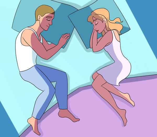 Tư thế “đối thoại”. Tư thế đối thoại cho thấy cặp đôi vẫn duy trì mối liên hệ chặt chẽ, dành nhiều sự quan tâm cho nhau nhưng cũng cần thời gian riêng tư.