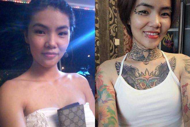 Từng chia sẻ với Zing.vn, Huỳnh Mai cho biết cô viết như vậy để giải tỏa căng thẳng, không phải than vãn hay tỏ thái độ vô lễ với bác gái trong ảnh. "Tôi không nghiện xăm, mỗi họa tiết đều có những ý nghĩa nhất định. Giống như mọi người xăm rồng để thể hiện sự uy nghi, còn tôi xăm rồng chỉ đơn giản vì đó là năm tuổi của con trai tôi", 9X nói.