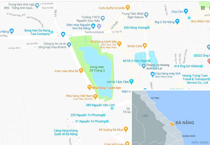 Công viên 29/3 ở TP Đà Nẵng. Ảnh: Google Maps.