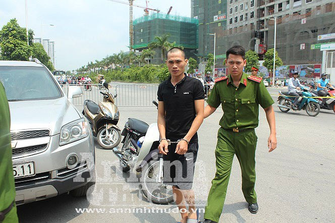 Nhóm đối tượng gây án gồm 5 thanh niên cùng trú tại huyện Ba Vì, Hà Nội.