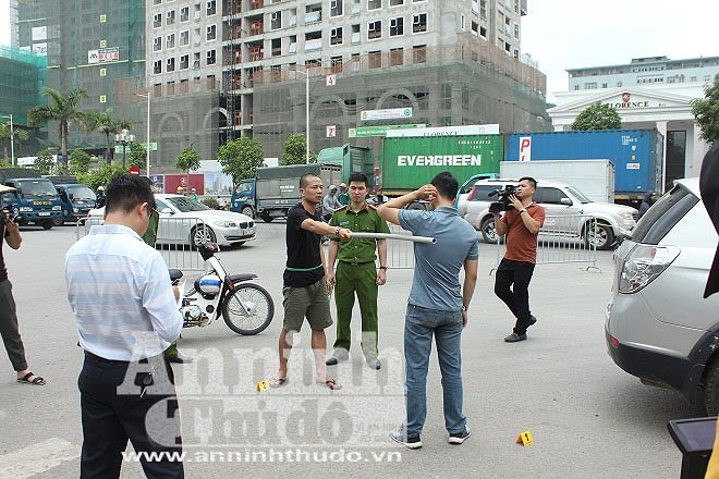 Đây là những hình ảnh được Cơ quan Công an thực nghiệm tại hiện trường