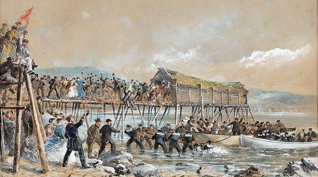 Đứng thứ năm là cáp truyền thông xuyên đại dương, ra đời năm 1858. American Cyrus West Field chủ trì dự án lớn đặt một đường cáp điện báo từ Bắc Mỹ đến Châu Âu, đưa thông điệp liên lạc xuyên Đại Tây Dương đầu tiên, trong đó có thông điệp giữa Nữ hoàng Victoria (Vương quốc Anh) và Tổng thống Buchanan (Mỹ).