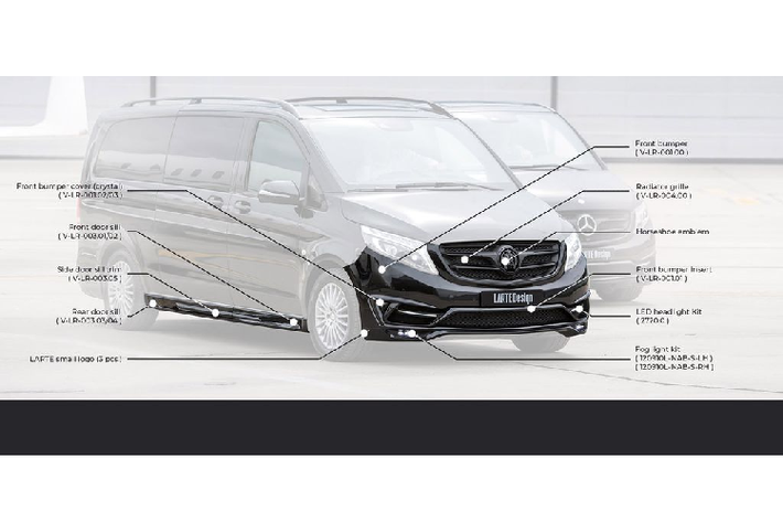 Mặt sau của xe cũng thực sự nổi bật với trung tâm là cụm đèn phanh phong cách F1, bộ cản mới lạ cùng với hệ thống 4 ống xả bằng thép chia đều cho hai bên và dòng chữ ‘Black Crystal’ xuất hiện bên trái tay nắm mở cốp. Mâm xe được trang bị là loại hợp kim đa chấu.