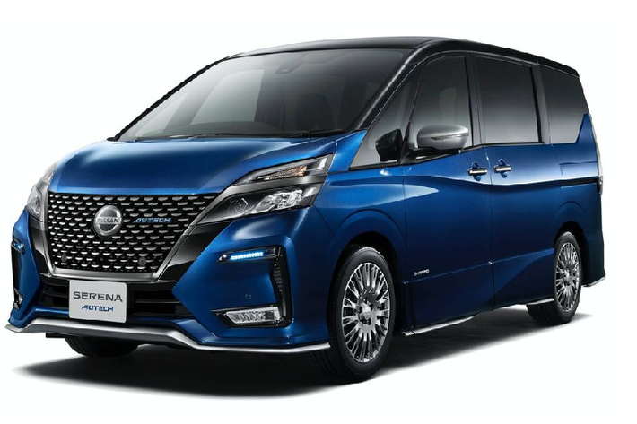 Ngoài ra, tất cả Serena 2020 của Autech đều sở hữu chủ đề sơn ngoại thất hai tông màu, bao gồm phần mái và cột A sơn màu đen Diamond Black. Xe có 7 lựa chọn màu thân, bao gồm cả màu xanh dương Caspian Blue đặc trưng của Autech.