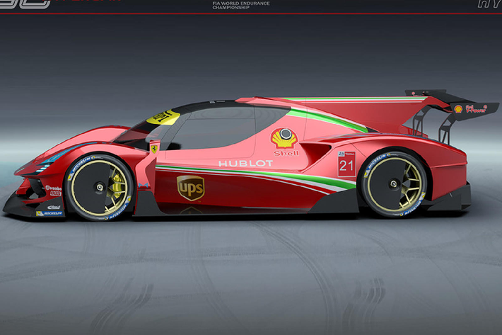 Quay lại với chiếc xe concept, nó thực sự không phải là sản phẩm đến từ Ferrari. Bộ ảnh này được tạo từ các phần mềm thiết kế bởi Vito Possidente một nhà thiết kế người Ý. Với những hình ảnh này, ta dễ dàng nhận thấy sự tương đồng của xe với phân khúc LMP1 hiện tại với phần thân xe thấp và rộng cùng như các chi tiết khí động học được bổ sung nhằm khiến chiếc xe lao nhanh hơn trên đường đua.