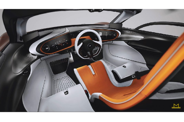 Màu cam này được miêu tả sẽ nhạt hơn màu sơn Azores và Volcano Orange thường thấy trên những chiếc Mclaren khác. Được biết, yêu cầu màu sơn này được thực hiện nhằm khiến màu sơn ngoại thất hài hòa hơn với phần da Hermes màu cam bọc bên trong nội thất của xe. Ở những chi tiết như nắp động cơ, mâm xe, khuếch tán sau, cản trước, mui xe đều được sơn đen.