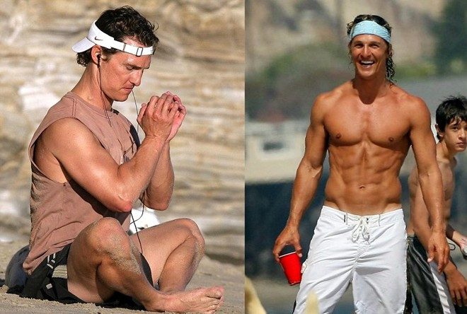 6. Matthew McConaughey: Matthew McConaughey từng được Tạp chí People vinh danh là "Người đàn ông gợi cảm nhất thời đại" vào năm 2005. Ảnh: Dailymail.