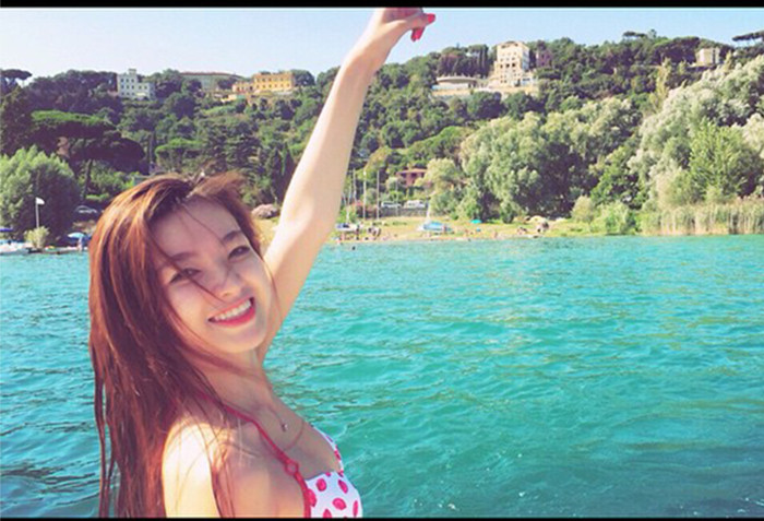 "Những ngày đầu khi mới đặt chân sang Italy, mình đã gặp rất nhiều khó khăn trong giao tiếp hằng ngày. Bây giờ, mình có thể tự tin khi giao tiếp hơn", Huyền My bộc bạch.