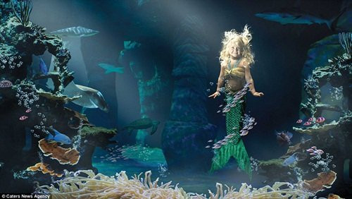 Nhiếp ảnh gia Jonathan Diaz (Mỹ) được truyền cảm hứng thực hiện bộ ảnh ước mơ bay cao cho những trẻ em ung thư sau khi thấy con trai của mình ước mơ trở thành cầu thủ chuyên nghiệp của giải bóng rổ nhà nghề Mỹ, NBA. Caimbre, cô bé bị ung thư hóa nàng tiên cá xinh đẹp trong ảnh của Jonathan.