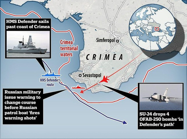 Thượng nghị sĩ Nga từ khu vực Crimea, Sergei Tsekov gọi hành động xâm nhập là một sự vi phạm rõ ràng các quy tắc và tiêu chuẩn quốc tế. “Bằng những hành động thiếu hiểu biết như vậy, họ có thể gây ra một cuộc xung đột nghiêm trọng,” ông cảnh báo. Bộ Quốc phòng Nga sau đó đã triệu tập tùy viên quân sự của Anh để giải thích về vụ việc.