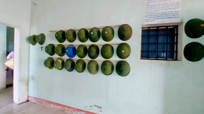 Các học viên tại cơ sở sinh hoạt rất nề nếp, mọi thứ đều ngăn nắp, gọn gàng.