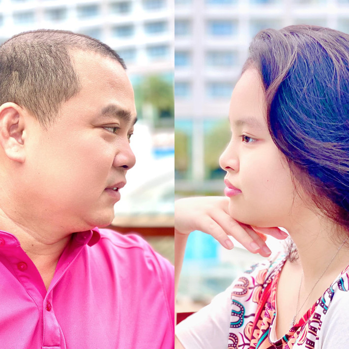 Trong loạt khoảnh khắc được chia sẻ, hai con gái nhà Thúy Hạnh - Minh Khang gây chú ý khi lớn phổng phao, ra dáng thiếu nữ xinh đẹp. Cô con gái lớn Suli (tên thật là Lê Gia Hân), năm nay 14 tuổi, được nhận xét là bản sao của bố.