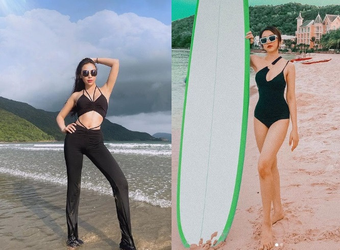 Quỳnh Thư - Hồng Loan đều sở hữu body đẹp và gợi cảm.