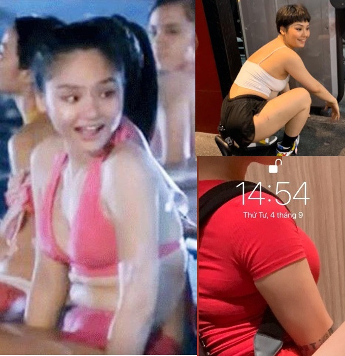 Miu Lê vẫn đang nỗ lực từng ngày cải thiện body và ngày càng đẹp ngỡ ngàng. Cô từng chia sẻ lại những bức ảnh thời còn mũm mĩm để tự nhắc nhở bản thân.