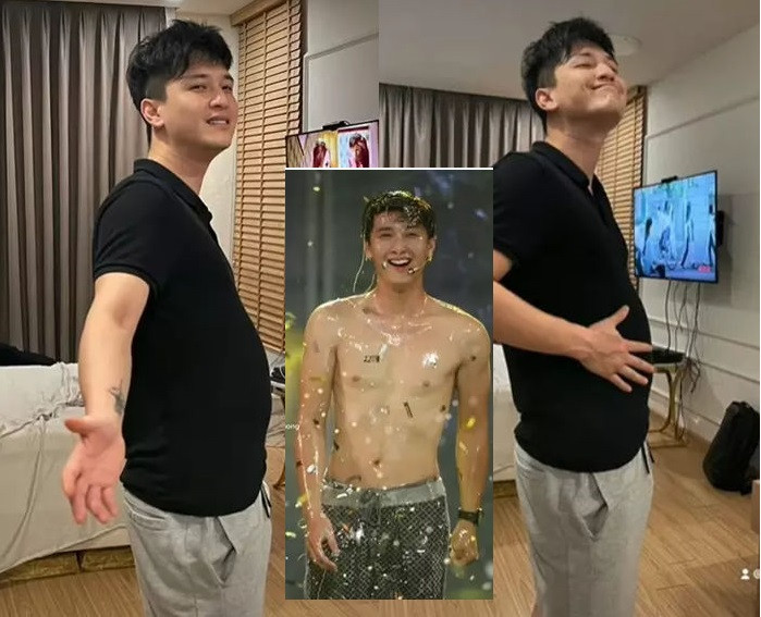 Mới đây, diễn viên Huỳnh Anh bất ngờ tái xuất với diện mạo phát tướng với "bụng bia" trong loạt ảnh "dìm hàng" của bạn gái hơn tuổi - MC Bạch Lan Phương, khiến fan "tá hỏa".