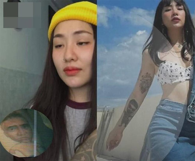 Để đoạn tình, Du Uyên còn sửa lại hình xăm cô xăm chân dung Đạt G khi hai người còn mặn nồng bằng cách xăm thêm khẩu trang và cặp mắt kính để che mặt Đạt G đi. (Ảnh: Saostar)