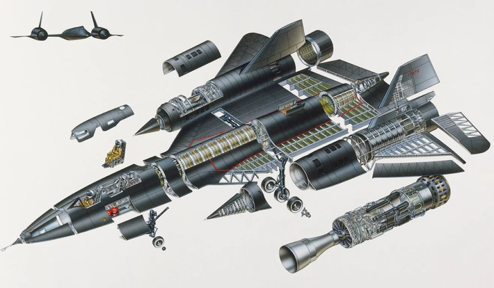 Lý do để "Vua tốc độ" SR-71 Blackbird có thể đạt được kỷ lục như vậy chủ yếu là do hiệu suất toàn diện, tốc độ bay quá nhanh và tầm bay quá cao, khiến cho tên lửa hoặc máy bay đánh chặn không thể bắt kịp để triệt hạ nó.