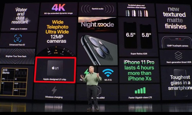 Watch SE cũng không có chip băng rộng U1. Hiện tại, con chip này chưa có nhiều tác dụng, nhưng nó có thể dùng cho ứng dụng tìm kiếm thiết bị hay dùng với AirTags, sản phẩm có thể được Apple ra mắt trong tương lai.