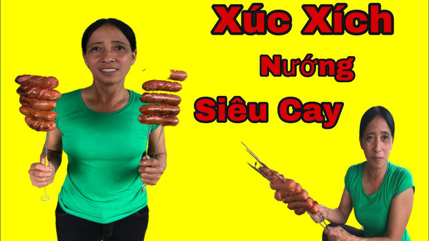 Ngay cả đến phần hình ảnh thumb cũng được thiết kế na ná Bà Tân Vlog.