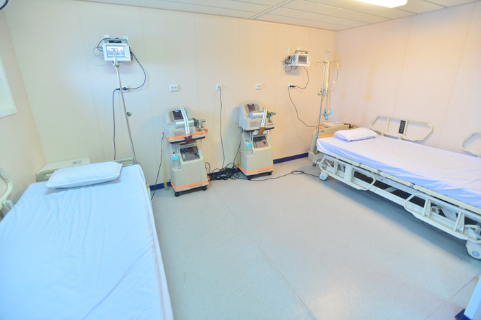 Buồng hồi sức cấp cứu trên tàu 561 tiện nghi, hiện đại với các trang thiết bị tiên tiến.
