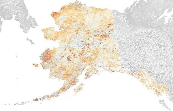 Đường bờ biển của Alaska đã thay đổi đến 13% trong 3 thập kỷ qua như một hệ quả của tình trạng biến đổi khí hậu trên toàn cầu.