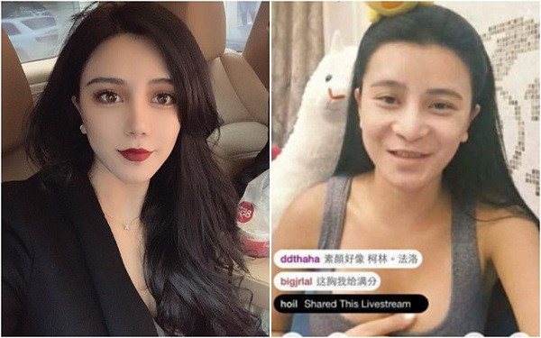 Tuy nhiên, mới đây nữ streamer khiến fan "hết hồn"bởi nhan sắc thật khi vô tình tắt filter làm đẹp trong lúc livestream. Gương mặt kém sắc, thậm chí là có phần khá thô, nước da ngăm đen khác xa với những bức ảnh selfie lung linh.