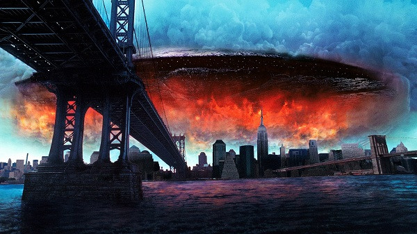 Independence Day (1996) xoay quanh cuộc chiến giữa con người và một chủng tộc ngoài hành tinh có công nghệ vượt trội. Vũ khí của chủng tộc này là một con tàu mẹ khổng lồ có kích thước bằng 1/4 Mặt Trăng, tách ra thành hàng chục chiếc phi thuyền nhỏ bao vây các đô thị lớn.