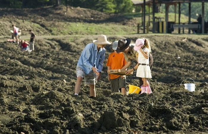 Trong suốt hơn 100 năm kể từ khi phát hiện ra, Crater of Diamonds đã mang lại hàng ngàn viên kim cương đủ mọi kích cỡ do du khách tìm thấy. Theo nguồn tin từ ban quản lý công viên, mỗi năm, du khách tìm thấy trung bình khoảng 600 viên các loại với nhiều màu sắc khác nhau.