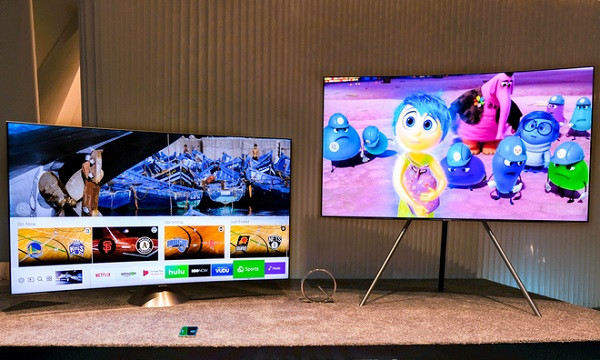 Nhiều dòng TV cao cấp QLED, OLED cũng giảm giá sâu trong mùa COVID-19. Dòng TV QLED 65 inch hiện được giảm giá khủng đến 46%, giá chỉ còn khoảng từ 26,9 triệu đồng. Một số dòng tivi QLED TV 75 inch giảm 30-35%.