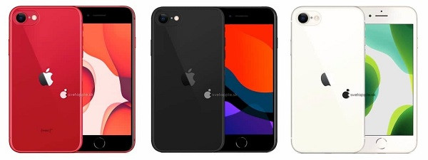 Nếu các tin đồn là chính xác, iPhone 9/ iPhone SE2 sẽ có 3 màu đen, trắng và đỏ. Thiết kế khung nhôm và dải băng ăng-ten nhựa để truyền tín hiệu tốt hơn. Ảnh: Applemagazine