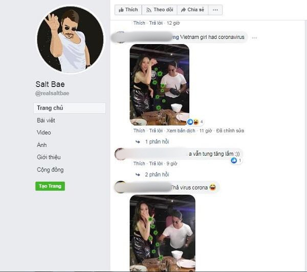 “Cẩn thận nhé”, “Đã xét nghiệm chưa”?... là những comment được cư dân mạng nhắc đi nhắc lại nhiều lần với nam đầu bếp. Chỉ trong buổi sáng 7/3, đã có hàng trăm bình luận với nội dung tương tự, lấy lại bức ảnh chụp từ năm 2019 trên trang fanpage của đầu bếp này.
