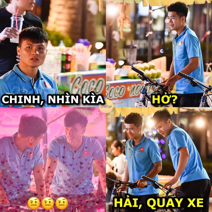 Chẳng làm gì nhưng một ngày, Quang Hải phải quay xe hàng trăm lần theo tiếng gọi của cộng đồng mạng. Cứ đi quay xe như chong chóng thế này thì làm gì còn thời gian để luyện tập trước khi mùa giải V-League khởi tranh lại nữa.