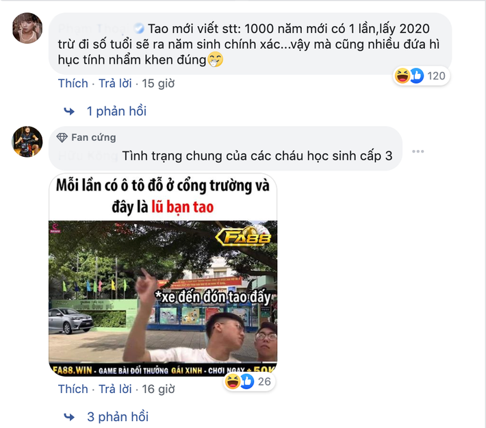 Trò đùa lấy năm nay trừ đi số tuổi sẽ ra được năm sinh dù đã quá cũ nhưng lúc nào cũng lừa gạt được những người cả tin.