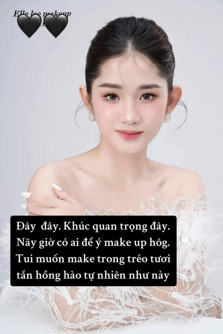 Nàng dâu này mong muốn có tone makeup trong trẻo Hàn Quốc.