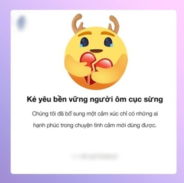 Icon khóc lóc, ôm trái tim tan vỡ để thể hiện cảm xúc đau đớn của những "sừng thủ" được dự đoán là biểu tượng hot.