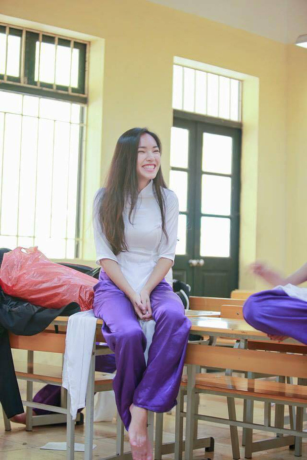Thời cấp 3, hot girl Châu Bùi đã rất xinh xắn, cô nàng theo học trường Đoàn Kết - Hai Bà Trưng (Hà Nội).