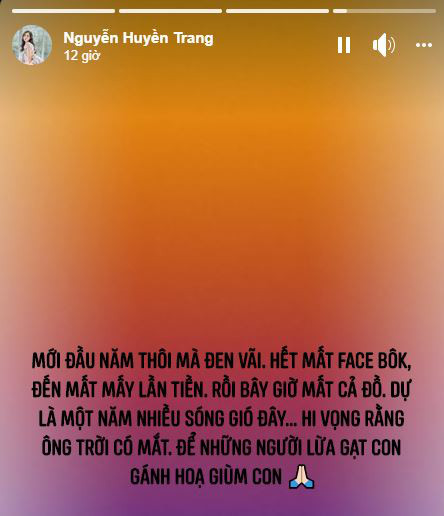 Đầu năm Canh Tý 2020, bạn gái Trọng Đại cho biết liên tục gánh hạn khi mất Facebook, mất tiền, mất đồ. Giờ lại thêm chuyện nhiều chuyện nữa khiến cô nàng vô cùng mệt mỏi.
