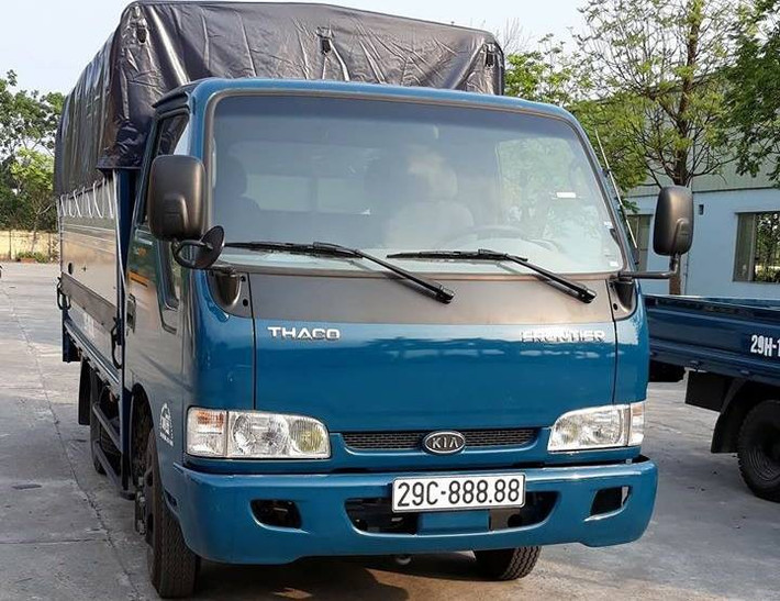 Một chiếc xe tải khác thương hiệu Kia được đeo biển ngũ quý 8 đã từng gây xôn xao dư luận. - Ảnh: HLX.
