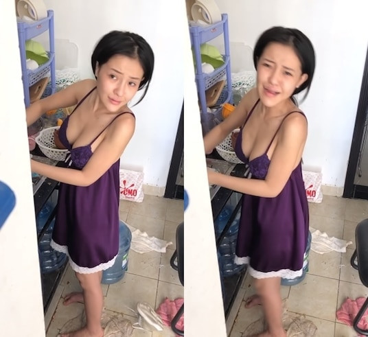 Hot girl tai tiếng Ngân 98 sở hữu khuôn mặt không trang điểm khá xinh xắn. Thời gian gần đây, cô nàng tự tin xuất hiện trong những clip của bạn trai Lương Bằng Quang với trang phục ở nhà, mặt mộc tự nhiên.