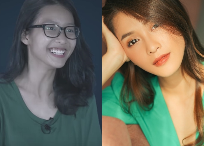 Trong chương trình "Sao nhập ngũ", Khả Ngân và dàn hot girl tham gia đều để mặt mộc 100% để lên hình. Cô nàng được khen ngợi xinh đẹp, không khác nhiều so với trên hình dù nước da có đen hơn một chút.